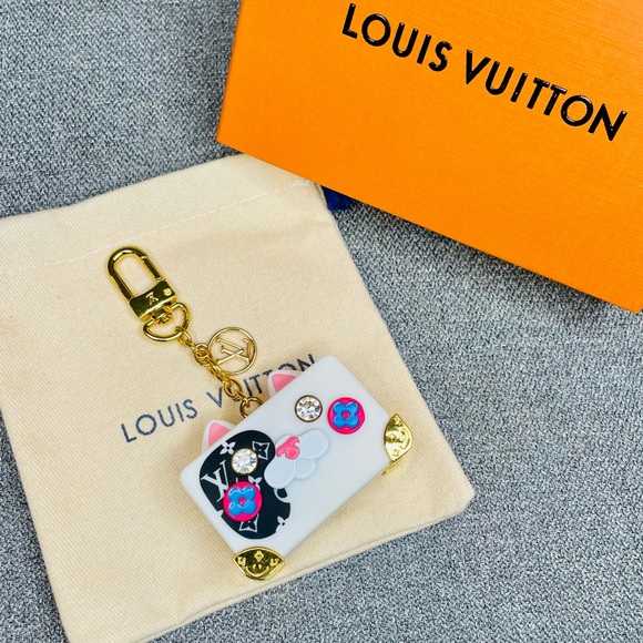 Louis Vuitton Accessories - Louis Vuitton 2022 Limited Edition Crystal Catrunk Bag Charm w/ Box & Dustbag